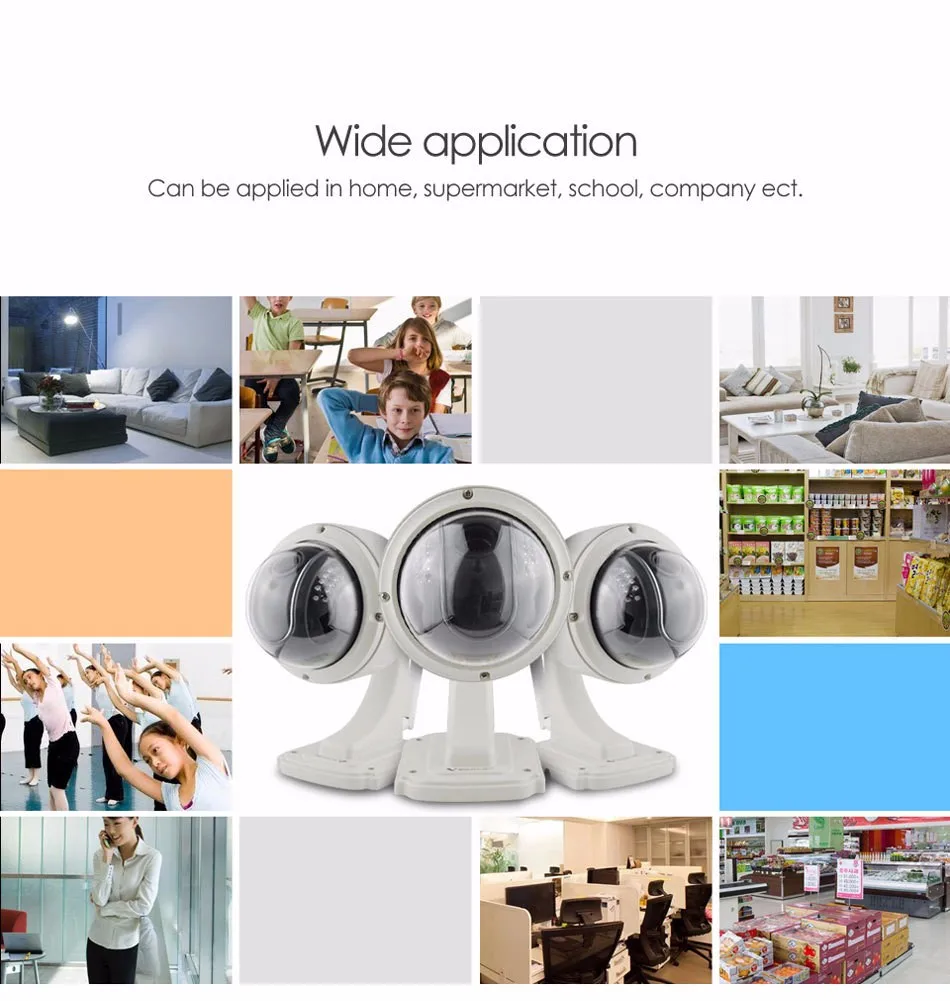 VStarcam C7833WIP-X4 PTZ сразу фабрика 4X зум открытый купол ИК-2.8-12 мм ip-видеонаблюдения Камера Wi-Fi Беспроводной HD 720 P