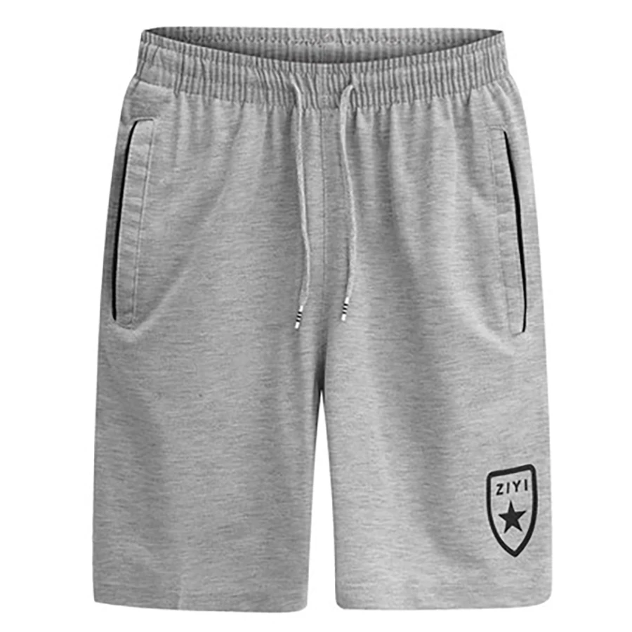 Летние однотонные мужские шорты для бега спортивные с карманом Большие размеры мужские хлопковые Шорты повседневные Бодибилдинг Fitnes бермуды повседневные