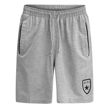 Летние однотонные мужские шорты для бега спортивные с карманом Большие размеры мужские хлопковые Шорты повседневные Бодибилдинг Fitnes бермуды повседневные