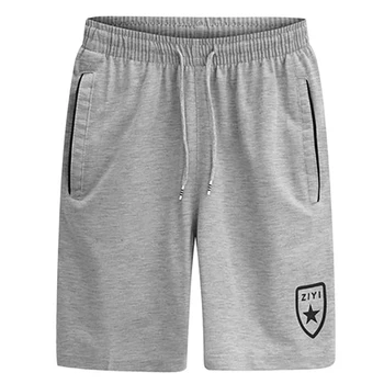 

Summer Solid Running Shorts Men Sports With Pocket Big Size Mens Cotton Shorts Casual Bodybuilding Fitnes Bermuda 2019 Casual