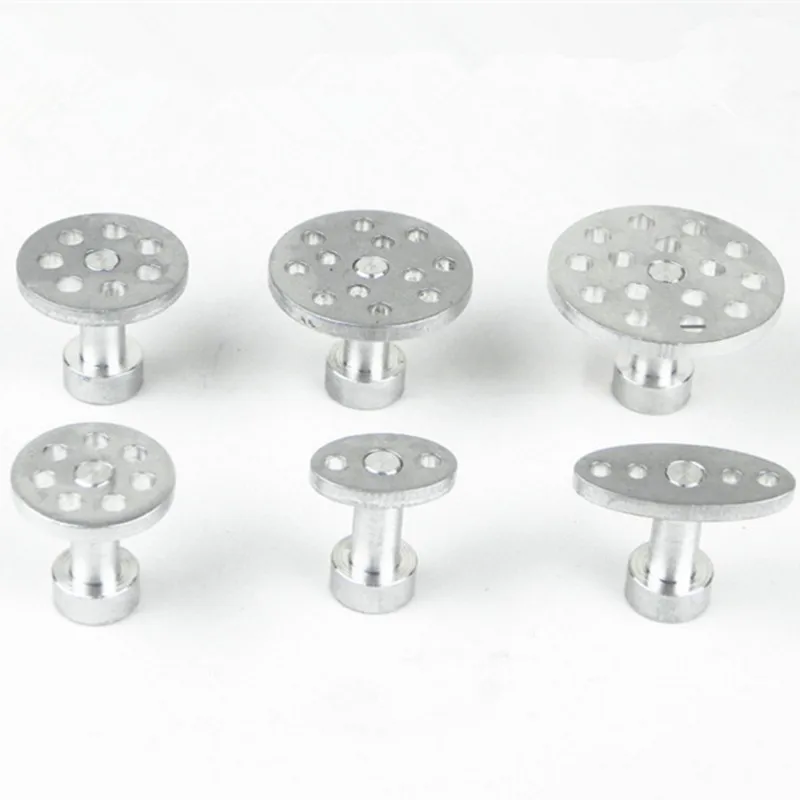 6pcs/set Aluminum Glue Puller Tabs Paintless Dent Repair Tools Car Body