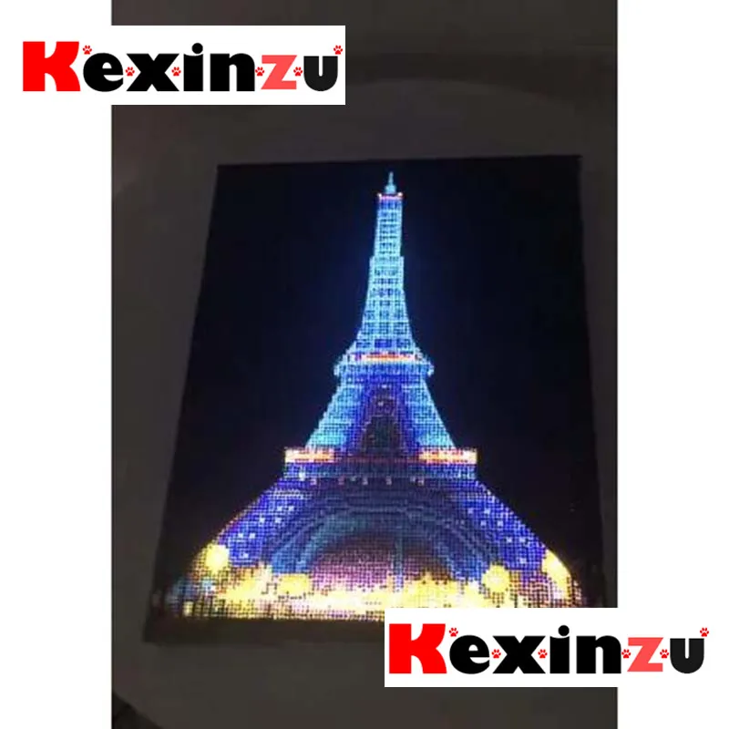Круглая Алмазная светильник вка kexinzu набор для алмазной вышивки сделай сам 30 х40