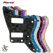 Pleroo Guitar Parts - For US No Upper Controls Jazzmaster style Guitar pickguard With P90 Pickups Scratch Plate Replacement цена Pleroo Guitar Parts - For US No Upper Controls Jazzmaster style Guitar pickguard With P90 Pickups Scratch Plate Replacement цены онлайн