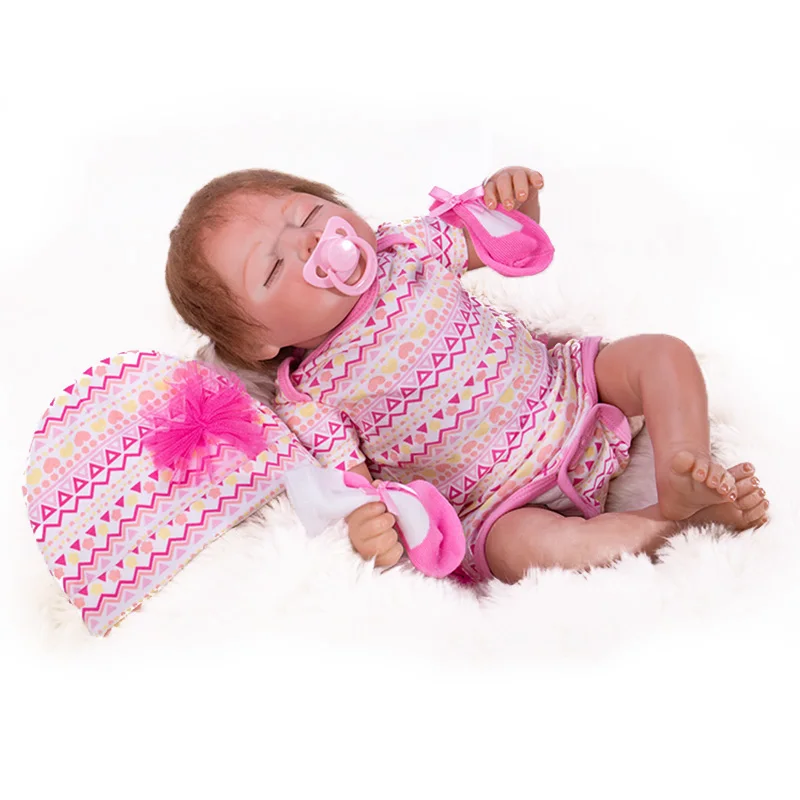 OtardDolls 2" Bebe Кукла Новорожденный 50 см мягкий винил Reborn baby кукольные бонеки игрушки Реалистичные спящие для детей подарок на день рождения