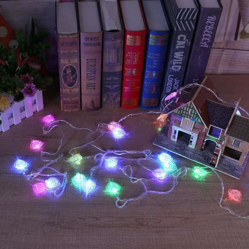 

EU Plug 5.5m Ball Pentagram Cherry Shape Led Lights Christmas Tree Led String Fairy Light Xmas Party Garland Christmas Decor