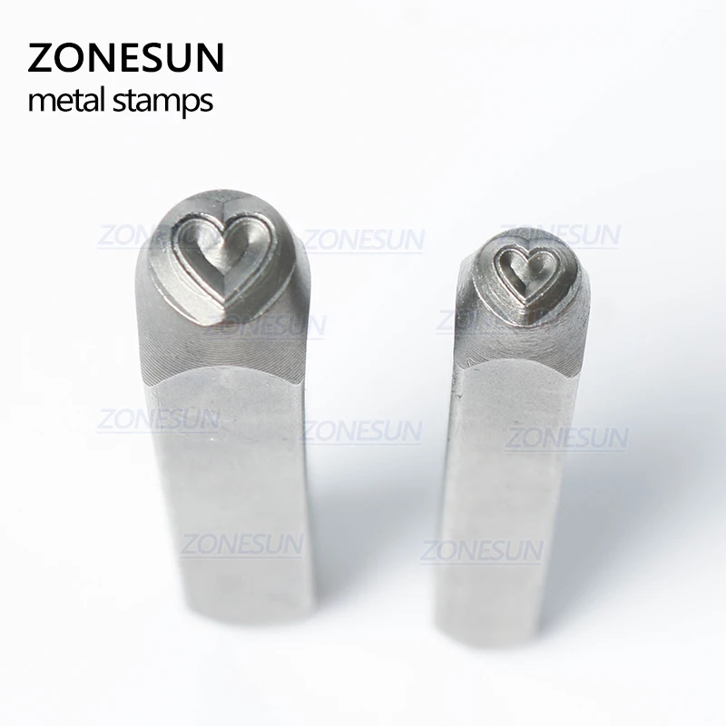 Ювелирные изделия ZONESUN в форме сердца металлический алфавит с логотипом
