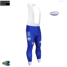 Высокое качество 12D гель мягкий Pro FDJ Синий Велоспорт нагрудник шорты противоударный MTB дорожный для мужчин велосипед штаны Mountain лайкра Ciclismo