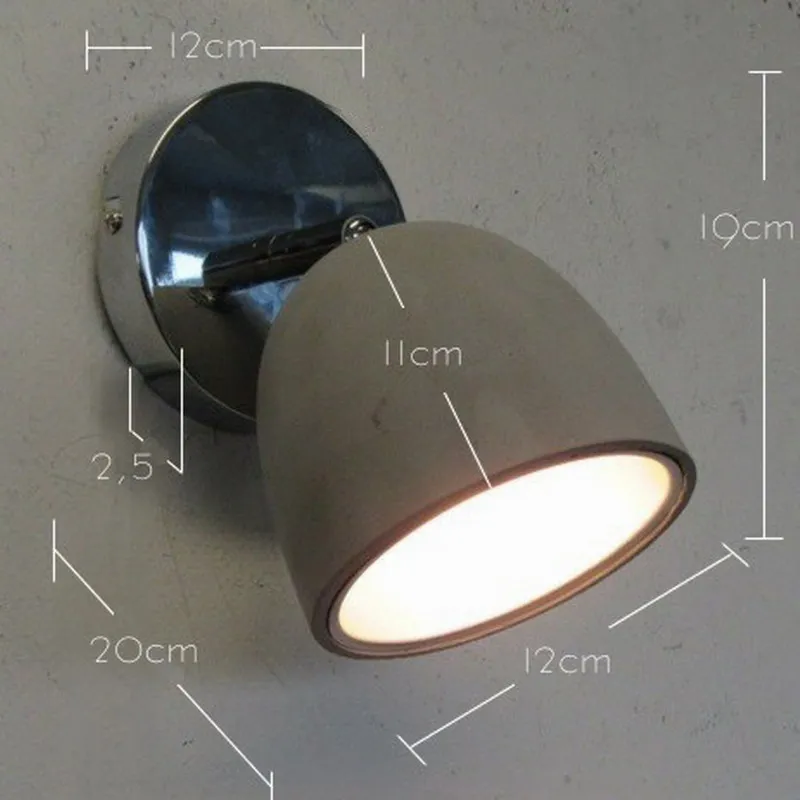 Us 36 02 21 Off New Design Modern Concrete Shade Led Ceiling Lamp Fixtures Adjustable Head For Bedroom Living Room Halogen Ceiling Lights In Ceiling