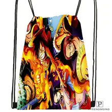 Custom one piece Drawstring Backpack Bag Cute Daypack Kids Satchel (Black Back) 31x40cm#20180611-02-86