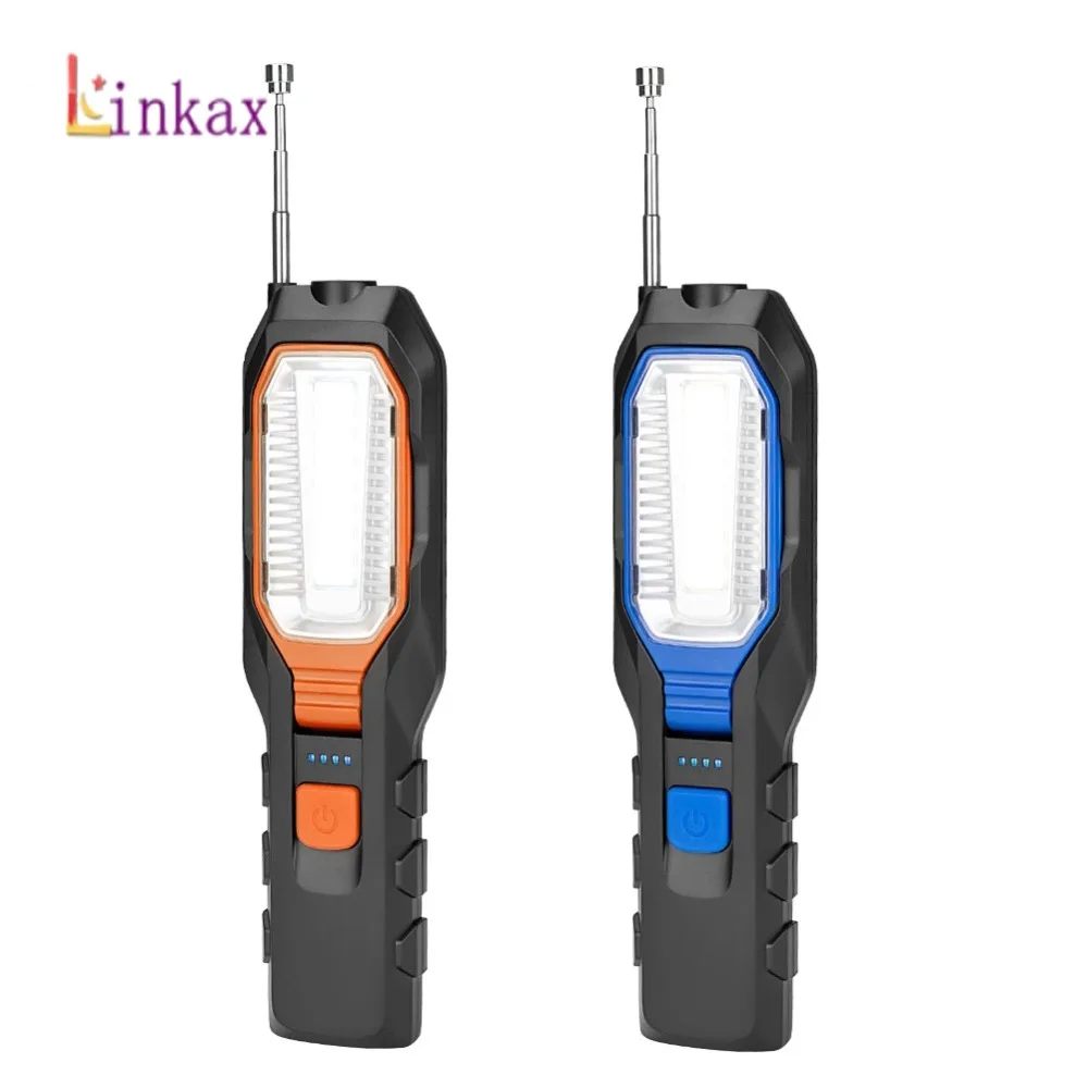 

Adjustable COB LED Work Light Inspection Lamp Hand Torch USB Rechargeable Magnetic Camping Lantern With Hook Magnet Pick Tools