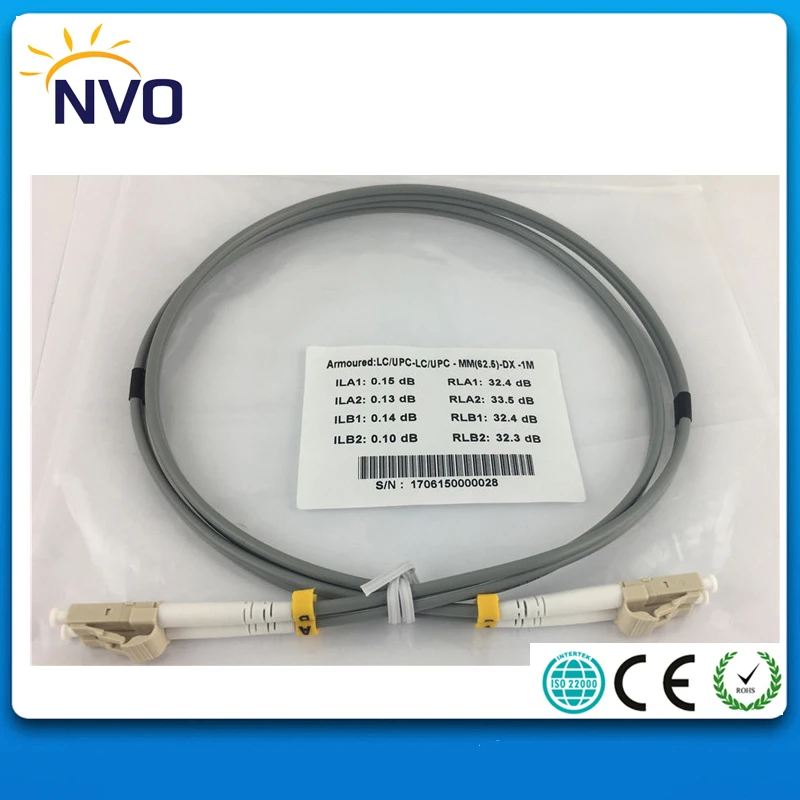 Внутренний LC/UPC мм DX (0 6 плотное буферное волокно) L: 1 м диаметр: 3 0 ПВХ куртка
