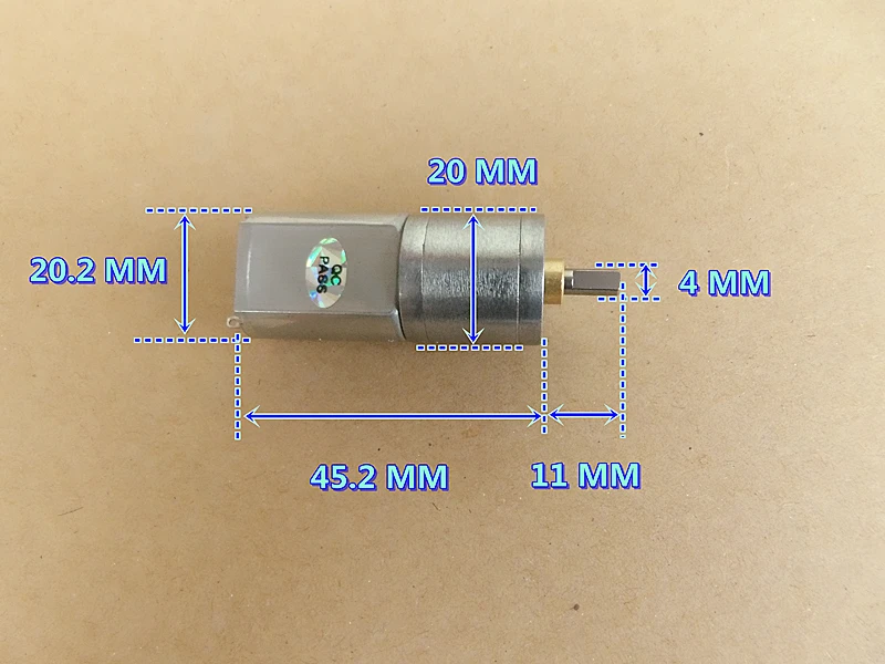 

Pure metal Gear DC3V 5V 6V Slow Speed High Torque ZGA20-130 Geared motor