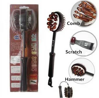 

Massager Hammer-Multifunctional Hand Held Cellulite Massager Hammer Body Stress Relief Massager Scratcher Hammer Black 44CM
