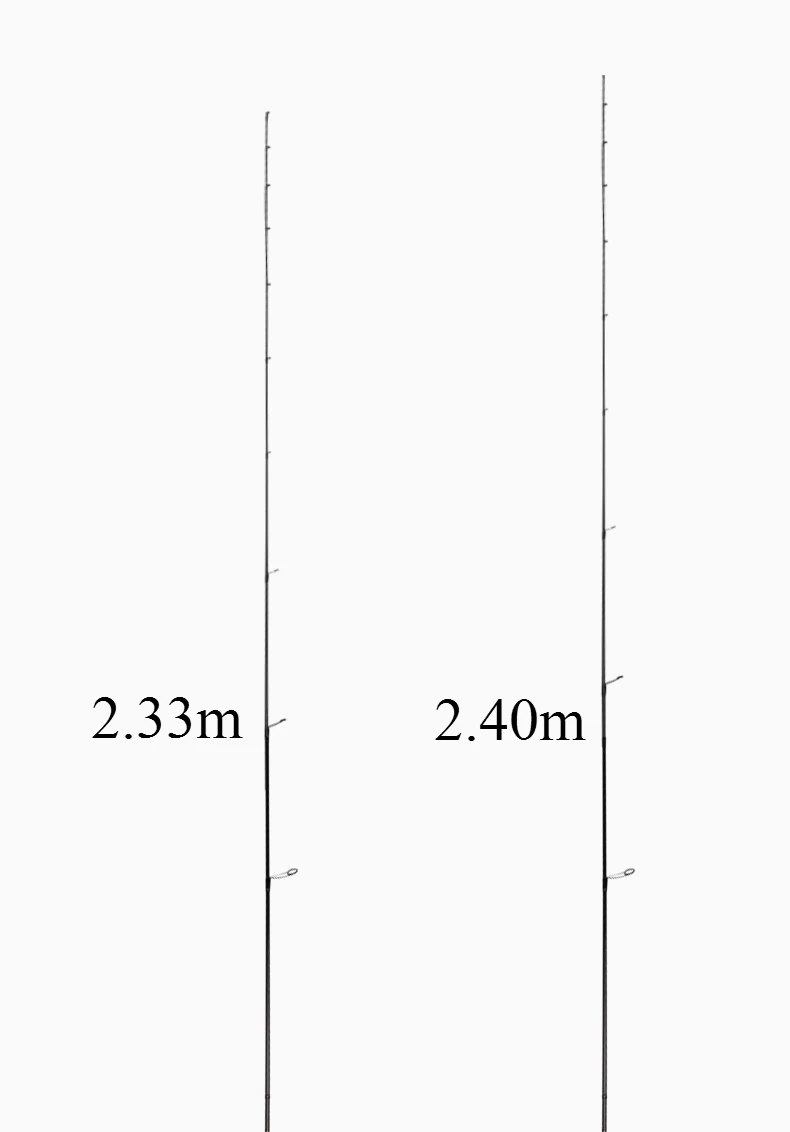 Удочка для морской приманки, высокоуглеродистая мягкая спиннинговая Удочка Pesca, мощная ручная удочка, удочка для озера 2,33/2,4 м, удочка, рыболовные наборы