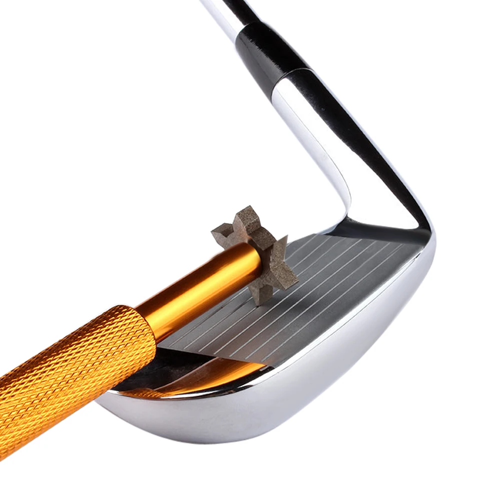 

Golf Club Grooving Sharpening Tool Golf Iron Wedge Club Face Groove Tool Sharpener Cleaner For Stainless steel Golf Accessories