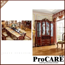 Мебель Фошань Классическая массивная деревянная винная витрина столовая мебель для выставок