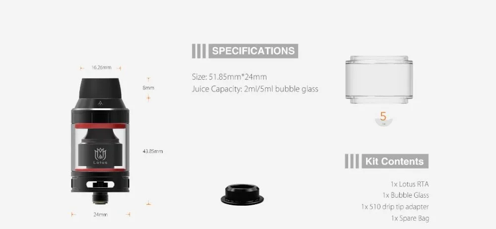 Hugsvape Lotus 24mm RTA-7