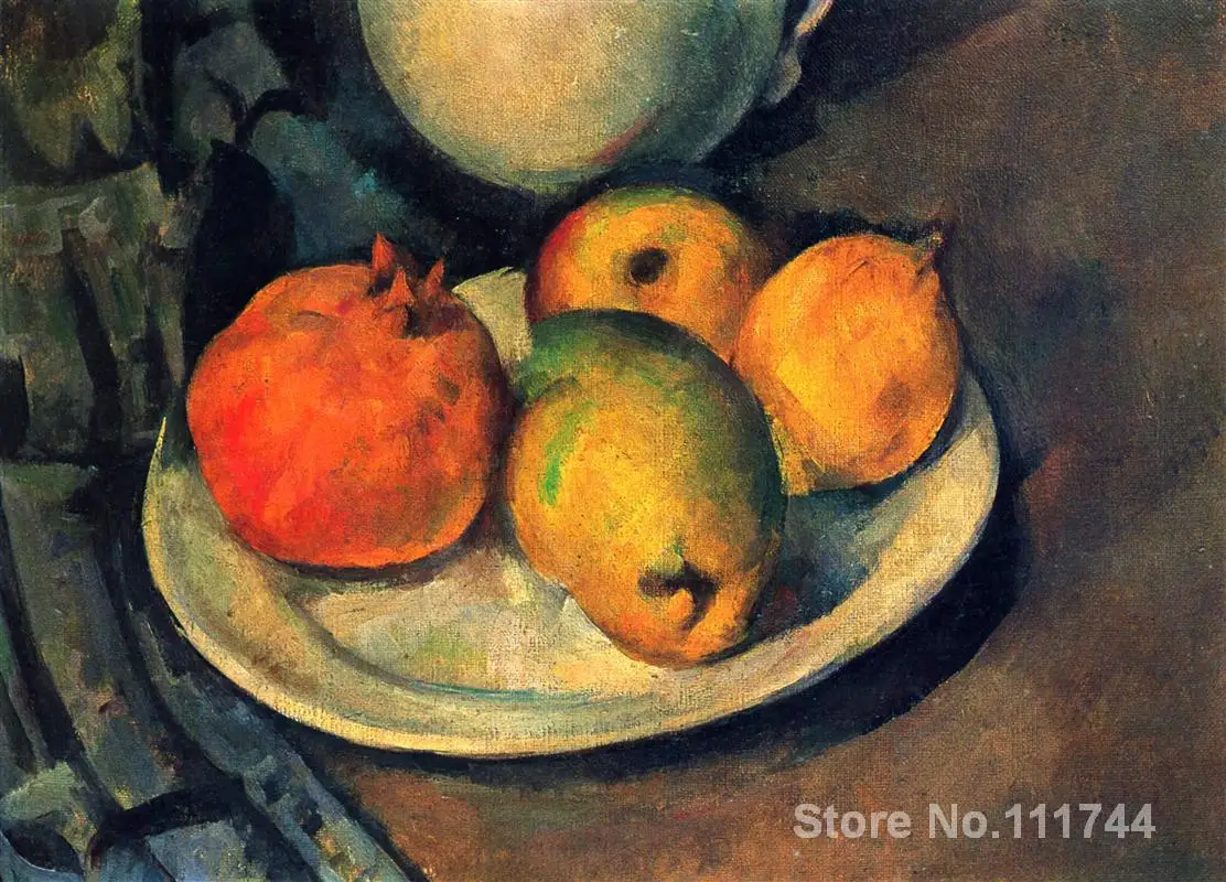 

art On Canvas Still Life with Pomegranate and Pears Paul Cezanne paintings for sale High quality Hand painted