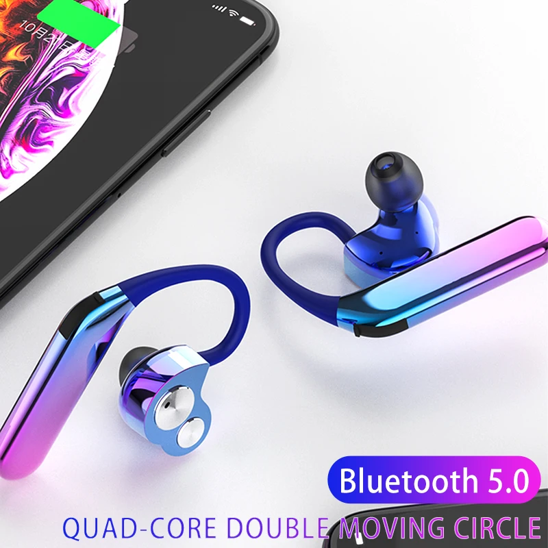 X6 Wireless Bluetooth 5.0 earphone Quad Core Dual Drive
