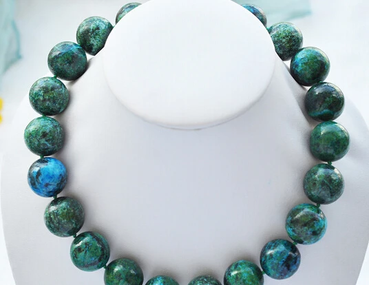 

FREE SHIPPING>>>@@ > N2907 nature green Malachite bead necklace