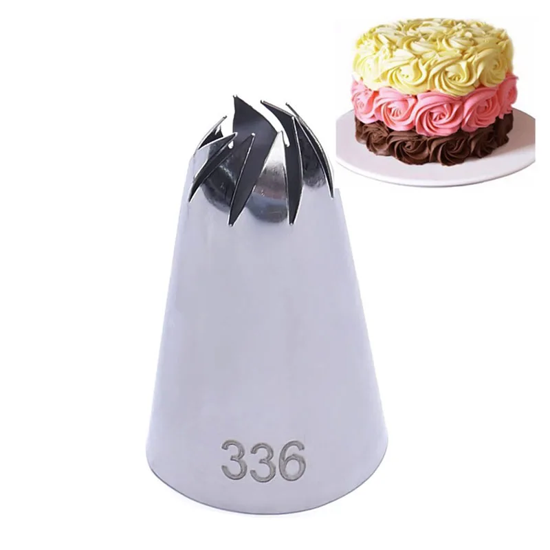 

#336 Large Size Icing Nozzle Decorating Tip Sugarcraft Cake Decorating Tools Baking Tools Bakeware Stainless Steel