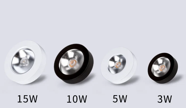 LED downlight Surface Mounted 3W 5W 7w 10W 15W Ceiling Lamps Ultra Thin Driverless led spotlights 220V Ceiling Fixtures Lighting