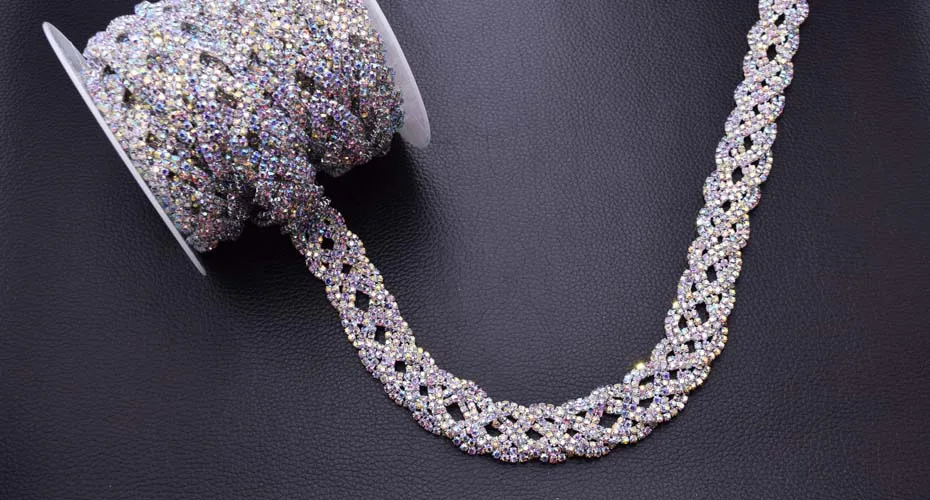 AB color Rhinestone trims HF-711 (9)