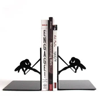 

Free Shipping Spider-Man Personalized Book Stand Iron Black Cartoon Characters Book End Creative Spider-Man Books End Child Gift