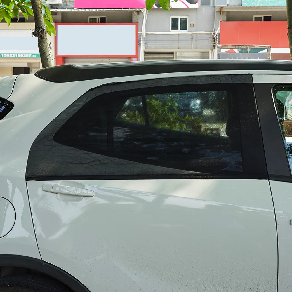 

2pc Universal Car Side Window Mesh Kids Protect Bug Screen Baby Sun Shade Premium Breathable Mesh Sun Shield UV Protect Cover