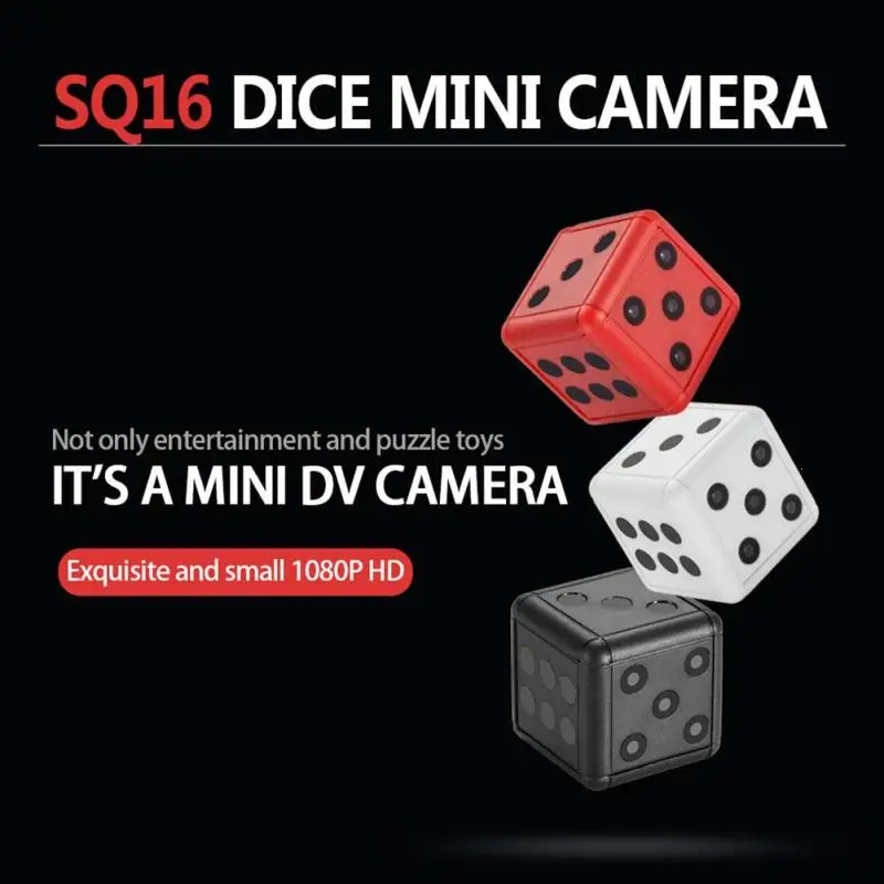 

Mini Camera SQ16 Dice Camera 1080P HD Motion Video Surveillance Camcorder Action Night Vision Recording Support TF Card New