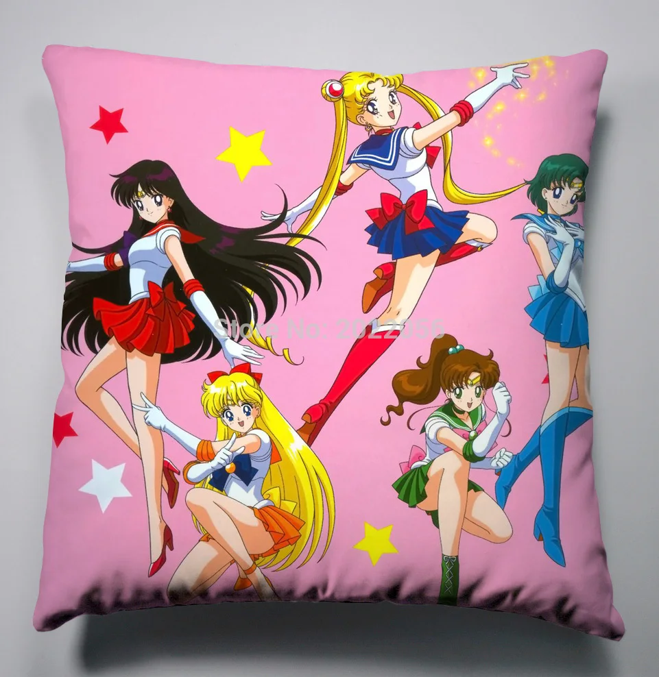

Anime Manga Pretty Soldier Sailor Moon Pillow 40x40cm Pillow Case Cover Seat Bedding Cushion 011