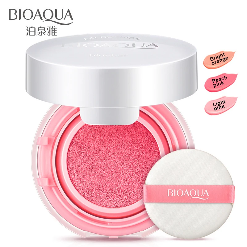 

BIOAQUA Face Blusher Moisturizing Refill Waterproof Air Cushion Blusher Cream Calm Makeup Rouge Paste Natural Nude Make Up