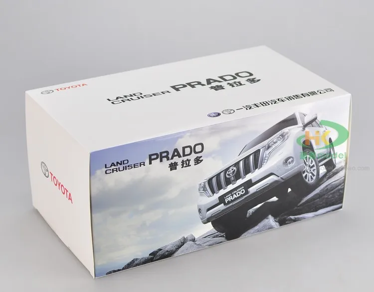 Литье под давлением 1/18 Toyota Land Cruiser Prado модель автомобиля SUV игрушки зеленый для мальчика Коллекция подарков оригинальная коробка