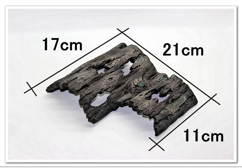 Большой размер 21*17*5 см украшения для аквариума из смолы для черепах греется беседка из мертвой древесины отбеливатель рептилия на террасе