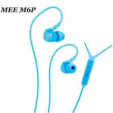 Big Sale MEE Audio M6P Memory Wire In-Ear Earphone with Mic Remote & Volume Control Sport 6 Colors for cellphone HiFi Headphone