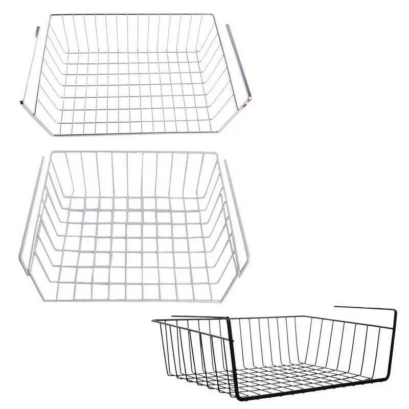 

Urijk Kitchen Cupboard Storage Rack Hanging Under Shelf Storage Iron Chopping Block Rack Towel Hanging Holder Wardrobe Cabinet