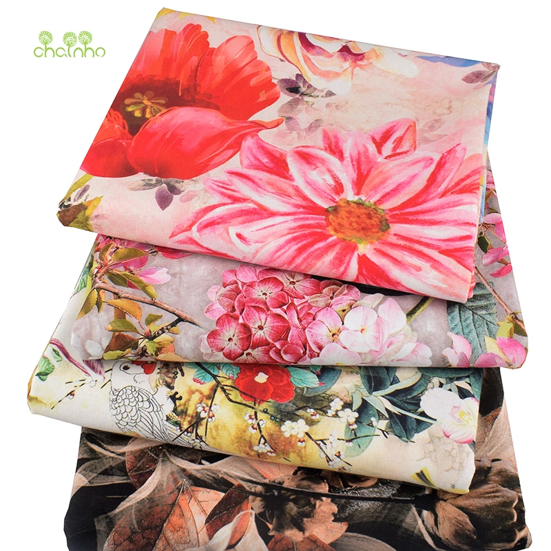 Chainho, серия цифровой печати, хлопковая льняная ткань с принтом для шитья и шитья дивана, скатерти, занавески, сумки, подушки Материал