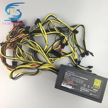 1600W Power ATX 1600w pc power supply ATX Miner Power PSU ATX Mining Machine Support 6 Pieces Graphics Card GPU Miner Antminer 1600w mining power supply for 6 gpu eth rig ethereum crypto coin miner antminer high quality computer power supply for btc