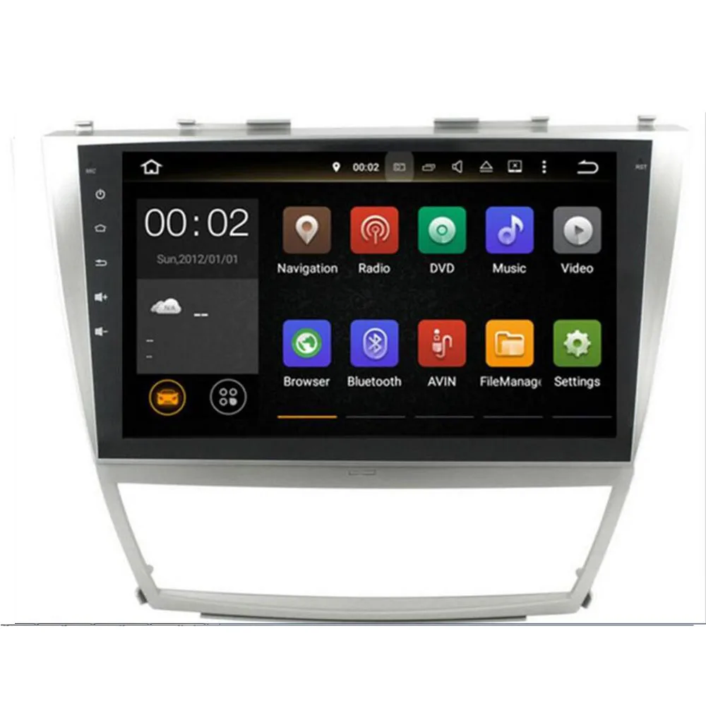 Best 1024*600 2Din Android 9.0 4GB RAM Car DVD For TOYOTA CAMRY AURION v40 2007 2008 2009 2010 2011 auto radio Video with google play 2