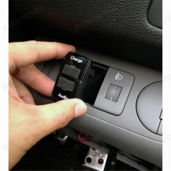 Подходит для Mitsubishi Auto 12 В USB интерфейс аудио вход гнездо адаптер быстрая зарядка автомобильное зарядное устройство