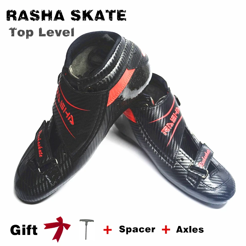 المهنية ألياف الكربون سباق سرعة أحذية تزلج الكبار/الطفل سباق الزلاجات أحذية advancedc أعلى مستوى مضمنة