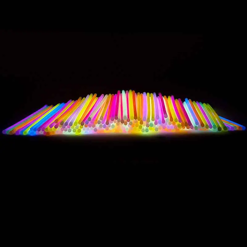 Party Sticks Glow Sticks Bulk 100 Count - 8 Brand Premium Glow In The Dark Light Sticks - Makes Tons of Glow Necklaces and Glow (1)