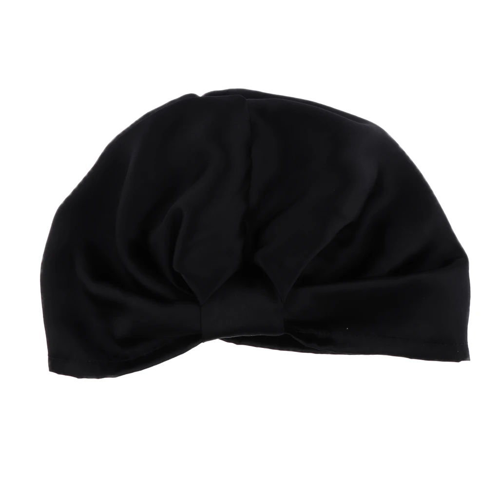 

Women Lady Silk Sleeping Hats Wrap Night Cap Hair Care Soft Bonnet Scarves Hat