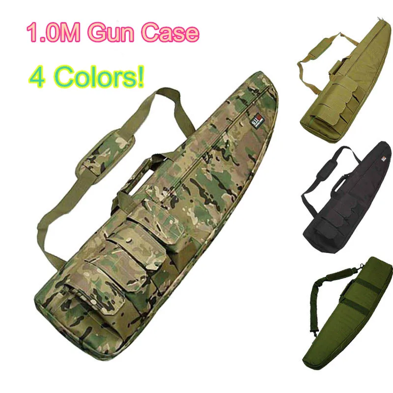 

100CM Gun Bag Multicam Heavy Duty Tactical Gun slip Bevel Carry Bag Rifle Case Shoulder Backup Pouch for Outdoor Hunting Duck