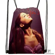 Заказная Ариана-Гранде@ 01-походная сумка на шнурке милый рюкзак для детей(черная спинка) 31x40 см#180611-03-114