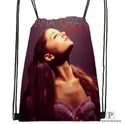 Custom Ariana-Grande @ 01-походная сумка на шнурке Cute Daypack Kids Satchel (черная спинка) 31x40 см #180611-03-114