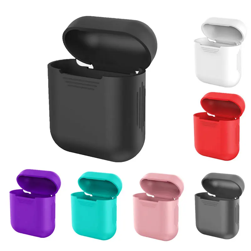 Мягкий силиконовый чехол s для Apple Air pods ударопрочный Умные Bluetooth беспроводные