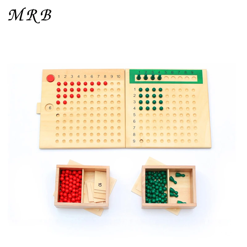 

kids Toy Montessori Multiplication Bead Board and Division Bead Board for Early Education Preschool Training Toys