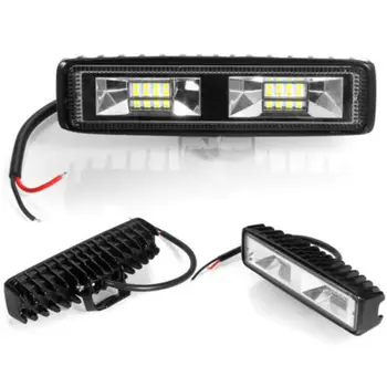 

2pcs LED Light Bar Universal Fog Light 18W 12V 16LED Car Work Bar Beam Lamp For SUV Off-Road