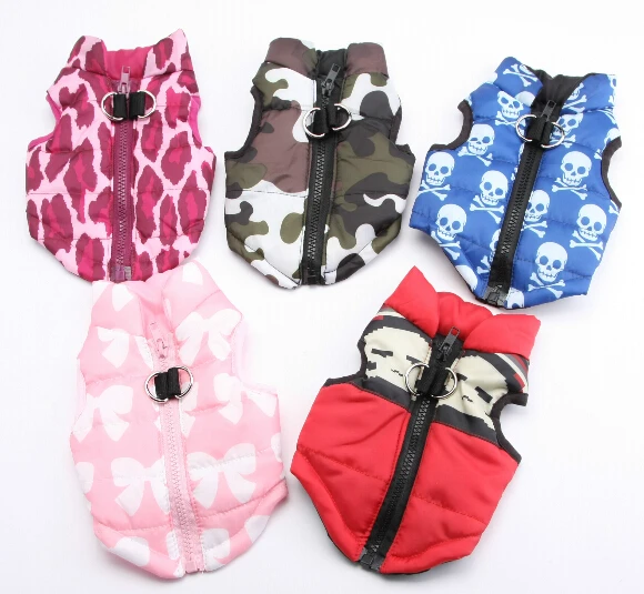 10pcs dogs cats cool fashion jackets doggy autumn winter coats apparel puppy sweaters clothes pet dog cat clothing products XS-L